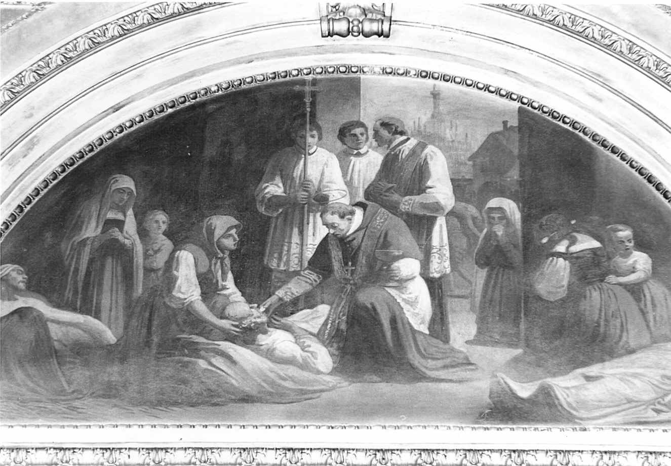 San Carlo Borromeo comunica gli appestati - Vigevano, Pavia